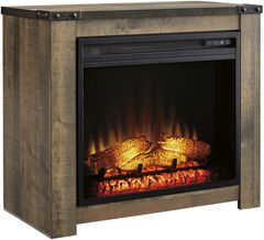 Signature Design by Ashley® Trinell Brown Fireplace Mantel with Fireplace Insert