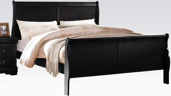ACME Furniture Louis Philippe Black Eastern King Bed