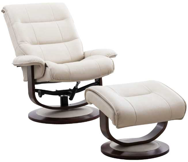 Parker House Knight 2 Piece Oyster Swivel Chair and Ottoman Set