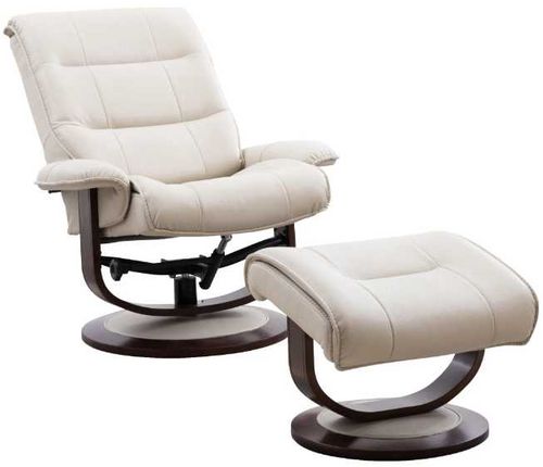 Parker House® 2-Piece Knight Oyster Swivel Chair and Ottoman Set