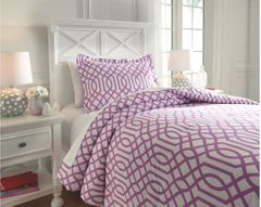 Signature Design by Ashley® Loomis Lavender 2-Piece Twin Comforter Set