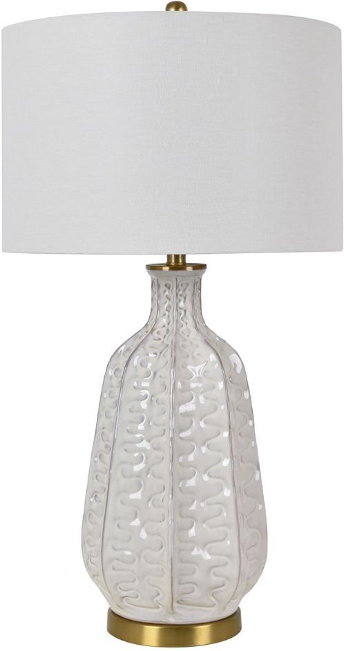 Crestview Collection Carambola Off White & Gold Table Lamp-0