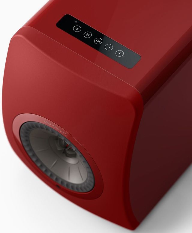 KEF LS50 Wireless II 5.25" Crimson Red Powered Stereo Speakers 2