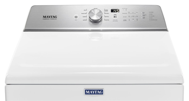 Maytag® 7.4 Cu. Ft. White Front Load Electric Dryer 2