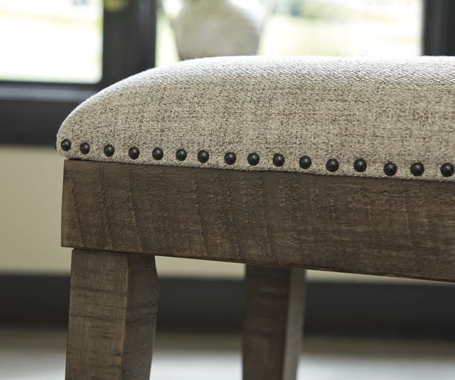 Signature Design by Ashley® Wyndahl Rustic Brown Upholstered Stool-2