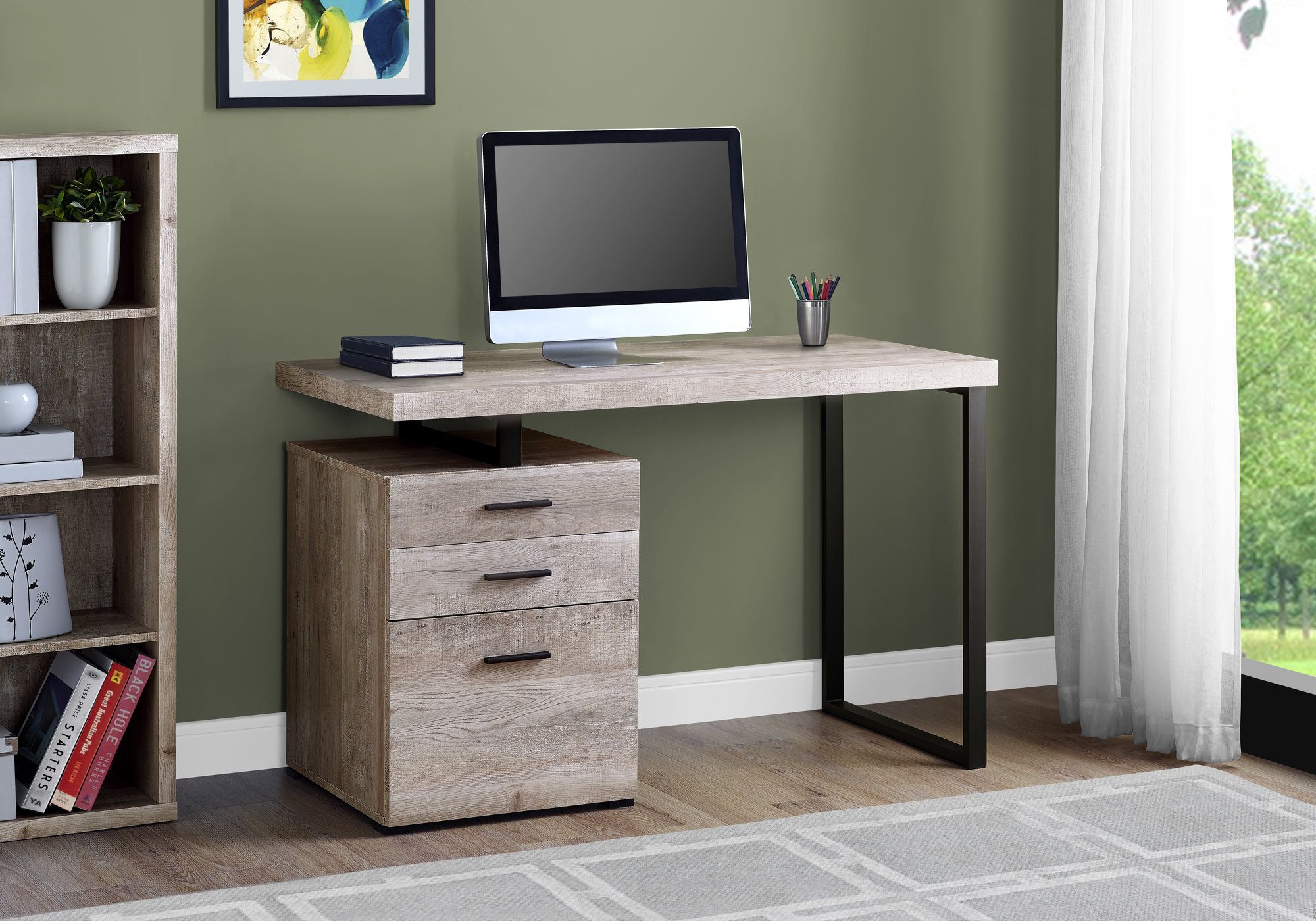 42 inch desk with storage