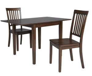 Progressive® Furniture Simplicity 3-Piece Brown Drop Leaf Table Set