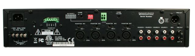 SnapAV Episode® 120 Watts Per Channel Rack Mountable Amplifier-Mixer 1