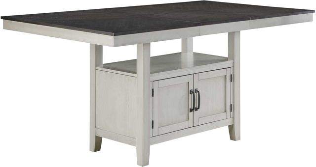 Steve Silver Co.® Hyland Two-Tone Stone Gray and Charcoal 80" Counter Table-1