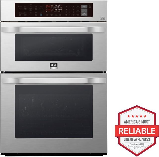 LG STUDIO 30'' Stainless Steel Electric Double Oven-1