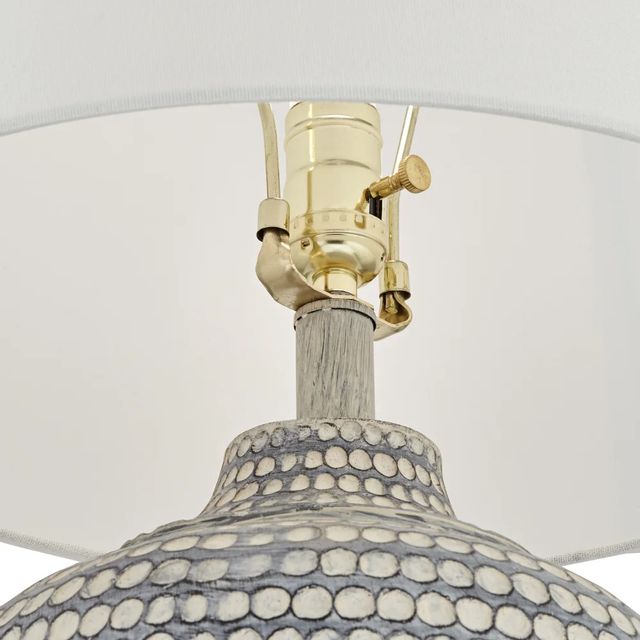 Pacific Coast® Alese Grey Wash Table Lamp | Daw's Home Furnishings | El ...