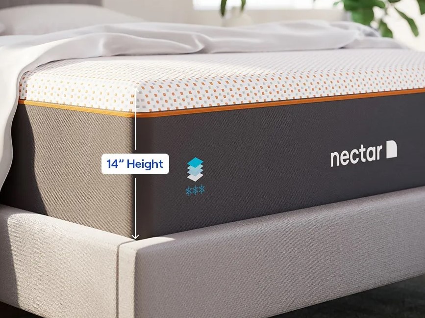 Nectar Premier Copper 14" Memory Foam Matress In A Box | Simply Sleep ...