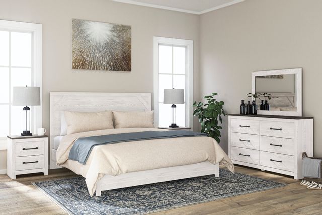 Signature Design by Ashley® Gerridan 3 Piece White/Gray King Bedroom Set-0