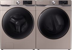 Samsung Champagne Front Load Laundry Pair