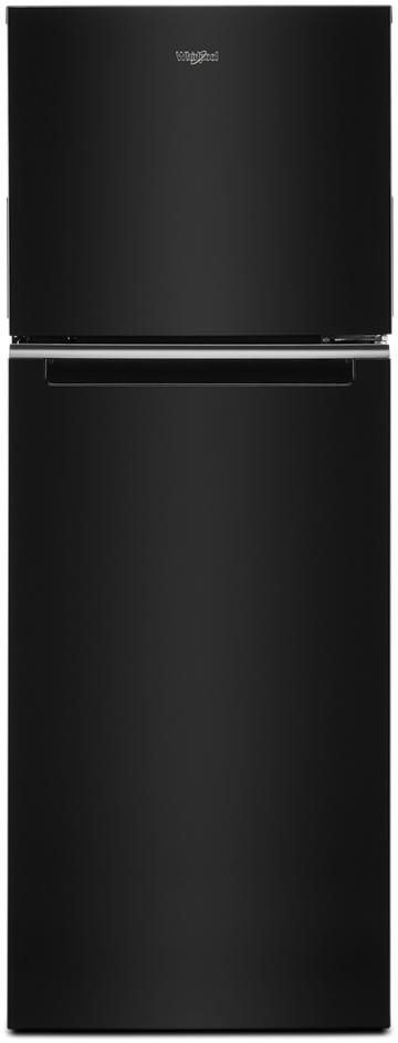 Whirlpool® 12.9 Cu. Ft. Black Built In Top Freezer Refrigerator