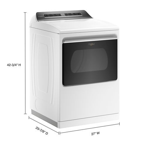 Whirlpool® 7.4 Cu. Ft. White Front Load Electric Dryer 6