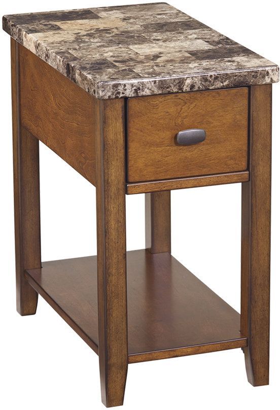 Signature Design by Ashley® Breegin Brown Chair Side End Table 1