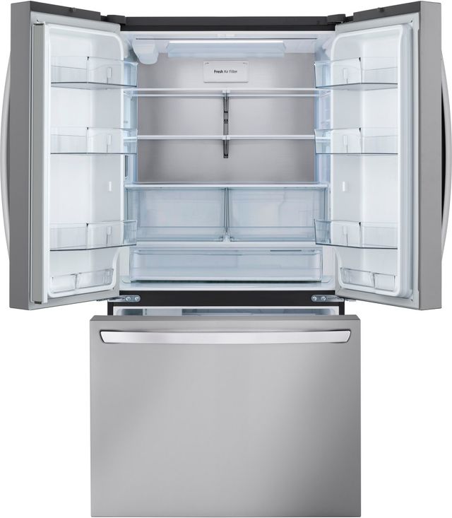 LG 27 Cu. Ft. PrintProof™ Stainless Steel Smart Counter Depth French Door Refrigerator-2