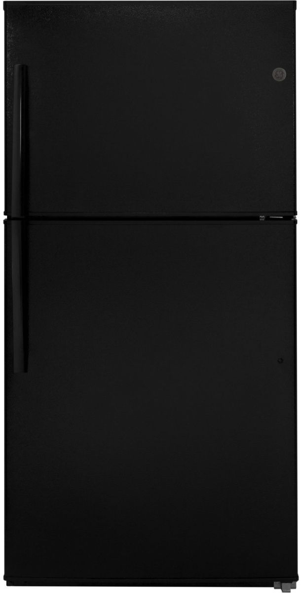 GE® 21.1 Cu. Ft. Black Top Freezer Refrigerator
