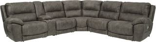 Signature Design by Ashley® Cranedall 6-Piece Quarry Power Reclining Sectional