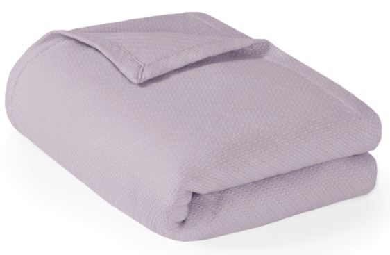 Olliix by Madison Park Liquid Cotton Lilac Twin Blanket Big