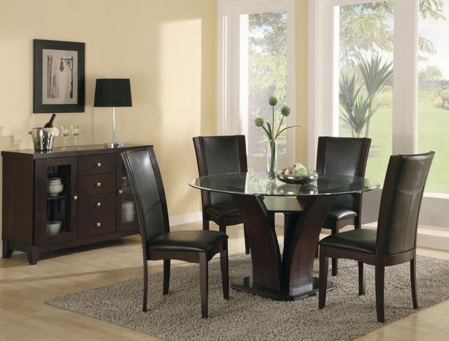 Homelegance® Daisy Espresso 54" Round Dining Table 5