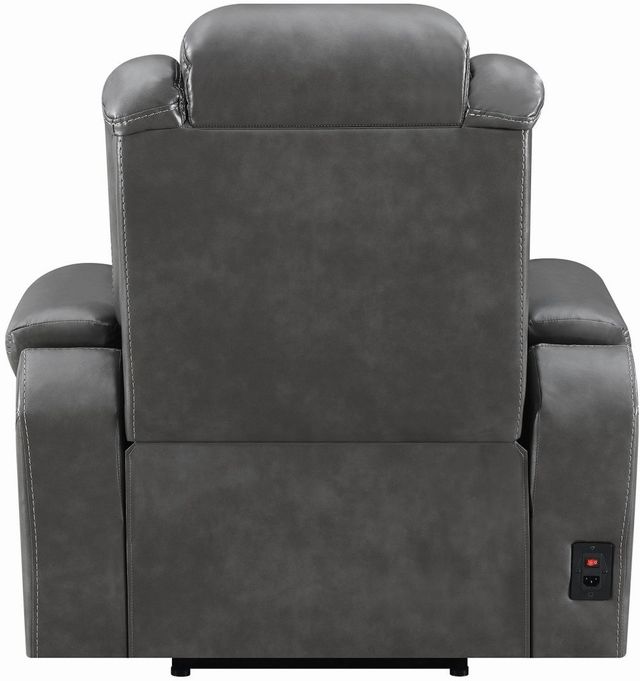 Coaster® Korbach 3-Piece Charcoal Power Headrest Reclining Living Room Set 6