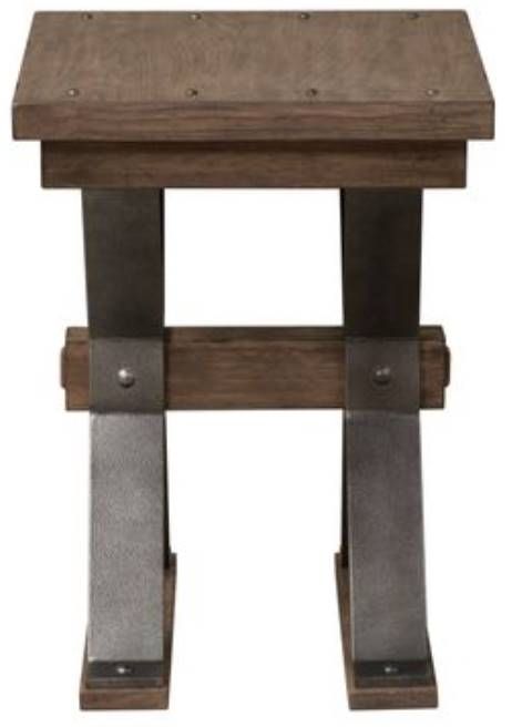 Liberty Sonoma Road Weather Beaten Bark Chair Side Table-1