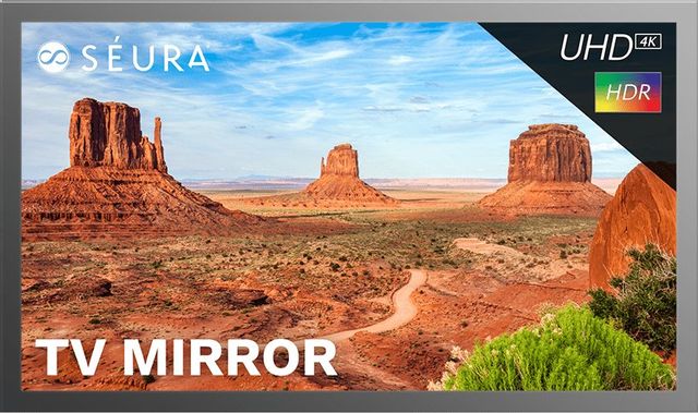 Seura® 55" 4K Ultra HD Frameless Mirrored TV 0
