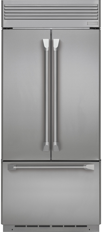 Monogram® 20.6 Cu. Ft. Built-In French Door Refrigerator-Stainless Steel