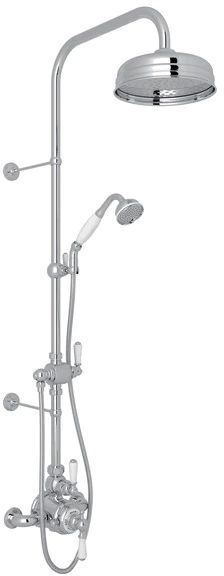 Rohl® Perrin & Rowe® Edwardian™ Series Polished Chrome Thermostatic Shower Package
