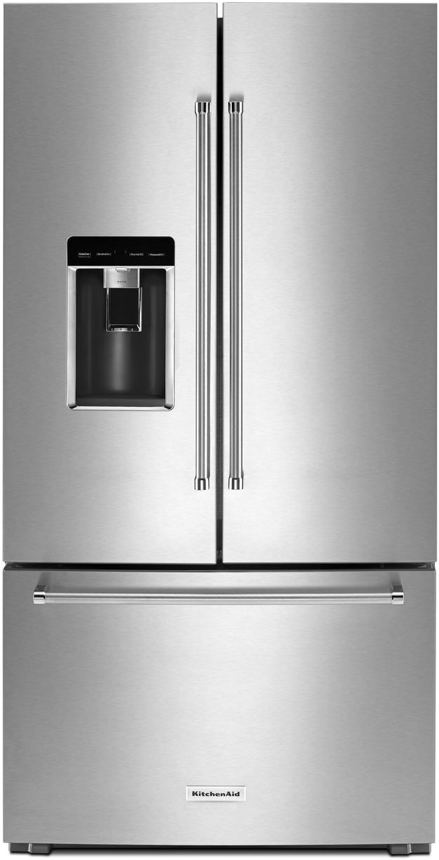 KitchenAid® 23.8 Cu. Ft. Stainless Steel Counter Depth French Door Refrigerator