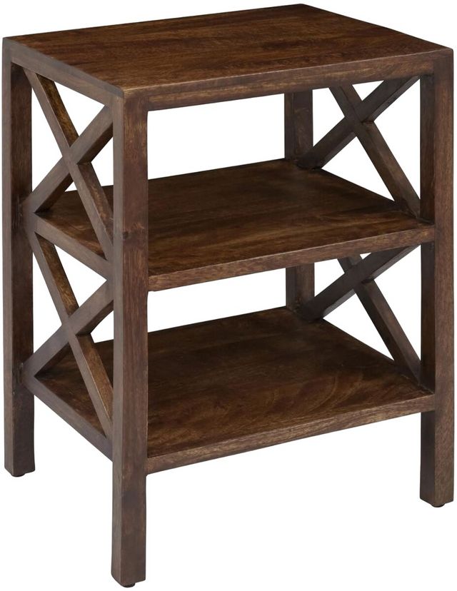 Jofran Inc. Global Archive Chestnut X Side Accent Table-0
