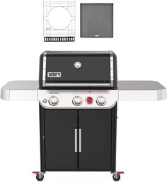 Weber® Grills® Genesis 62" Black Liquid Propane Freestanding Grill with Weber Crafted Griddle