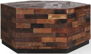 Parker House® Crossings The Underground Reclaimed Rustic Brown Hexagonal Cocktail Table
