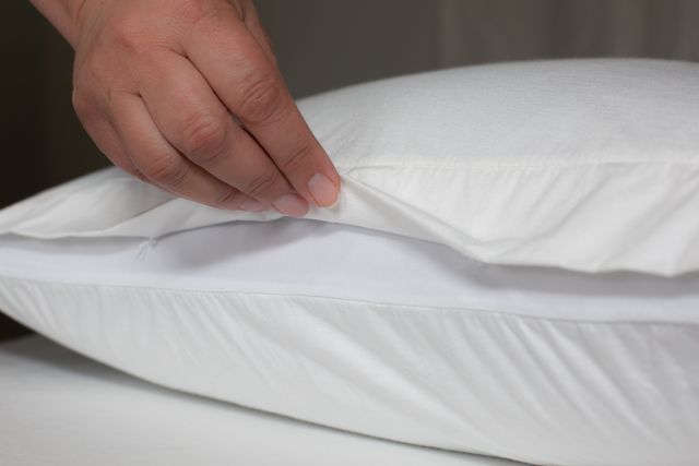 Protect-A-Bed® Originals White AllerZip® Queen Pillow Protector 8