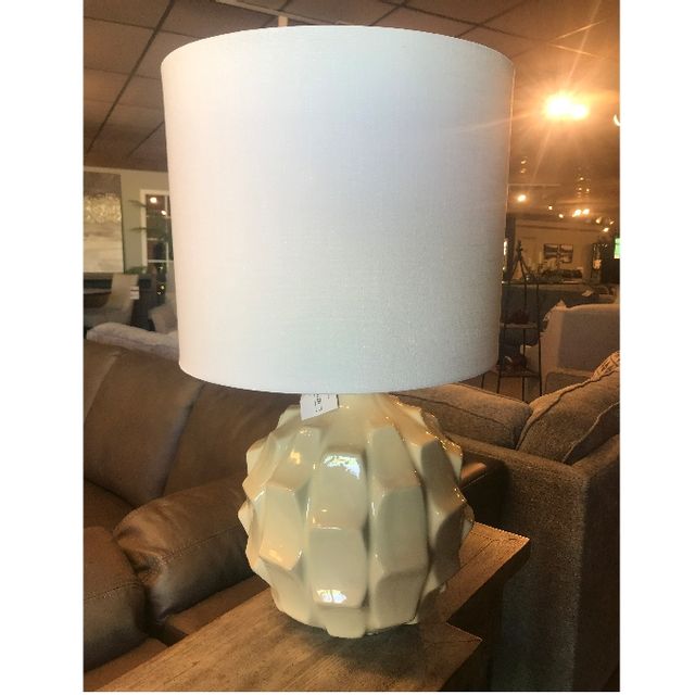 Stylecraft Table Lamp, White Ceramic 1