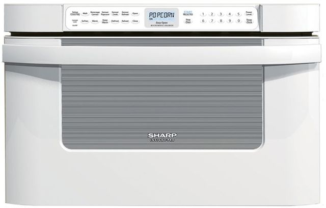 Sharp Insight Pro Built In Microwave Drawer-White