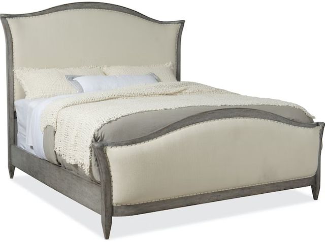Hooker® Furniture Ciao Bella Speckled Gray King Upholstered Panel Bed-0