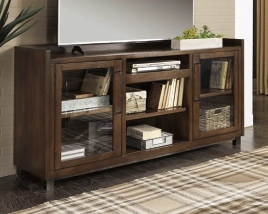 Signature Design by Ashley® Starmore Brown Extra Large TV Stand with Fireplace Option 6