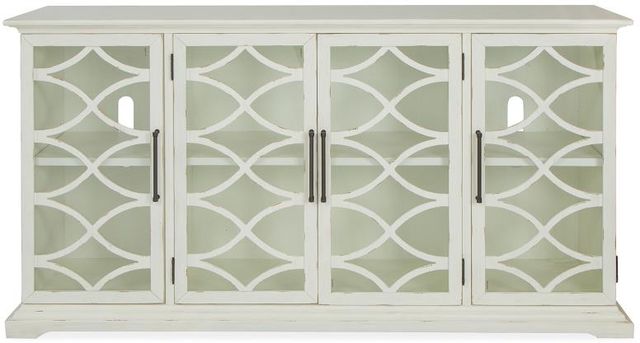 Magnussen Home® Mosaic Weathered Cotton 4 Door Console 1