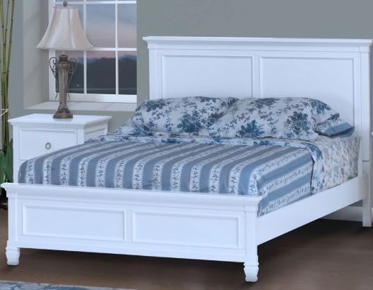 New Classic® Furniture Tamarack White Twin Bed 0