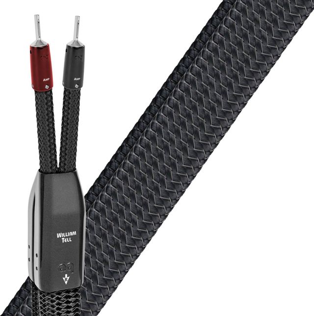 AudioQuest® William Tell Silver Biwire Combo Black 11 ft Speaker Cable