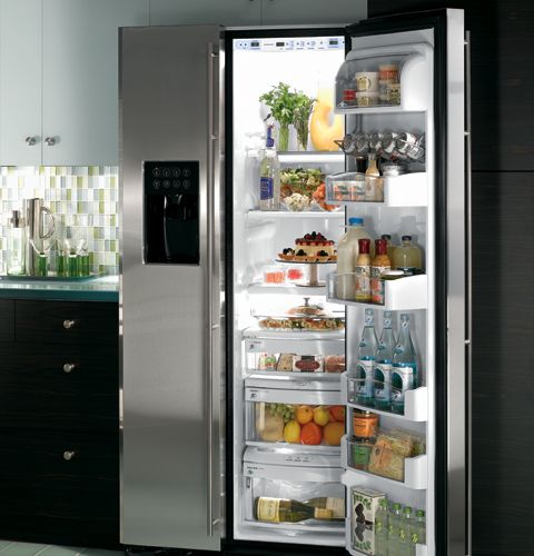 Monogram® 24.6 Cu. Ft. Side-by-Side Refrigerator-Stainless Steel 5