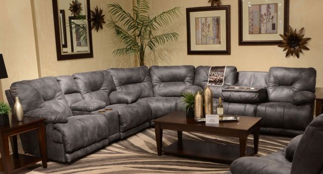 CATNAPPER VOYAGER SLATE 3-PIECE SECTIONAL