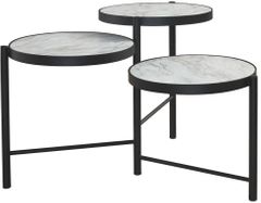 Signature Design by Ashley® Plannore Black/White Round Coffee Table