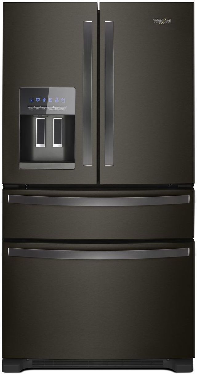 Whirlpool® 25 Cu. Ft. French Door Refrigerator-Fingerprint Resistant Black Stainless 0
