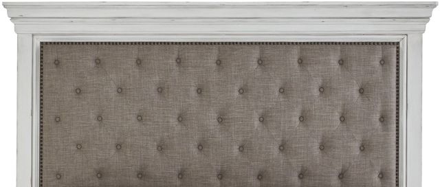 Benchcraft® Kanwyn Whitewash King/California King Upholstered Panel Headboard 2