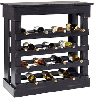 Progressive® Furniture Porter Black Wine Storage Chest