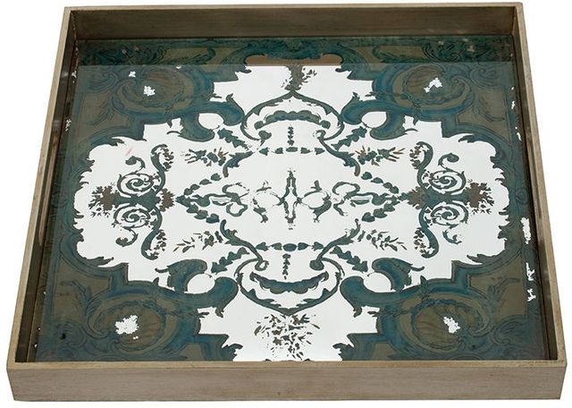 A & B Home Gold Decorative Tray-0